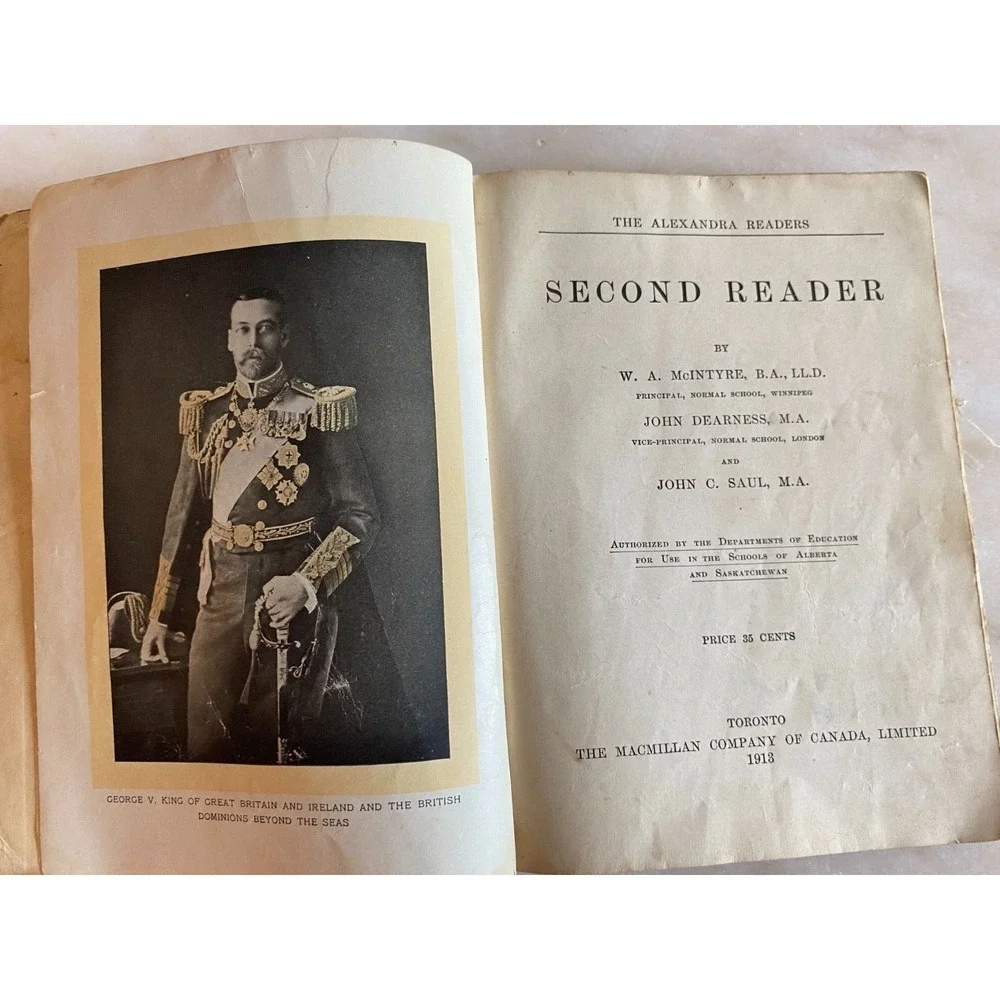 Antique The Alexandra‎ Readers Second Book Reader - Macmillan Co. of Canada 1913